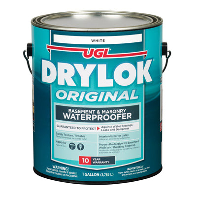 UNITED GILSONITE LABS, Drylok Scellant imperméable au latex blanc teintable pour maçonnerie 1 gal (paquet de 2).