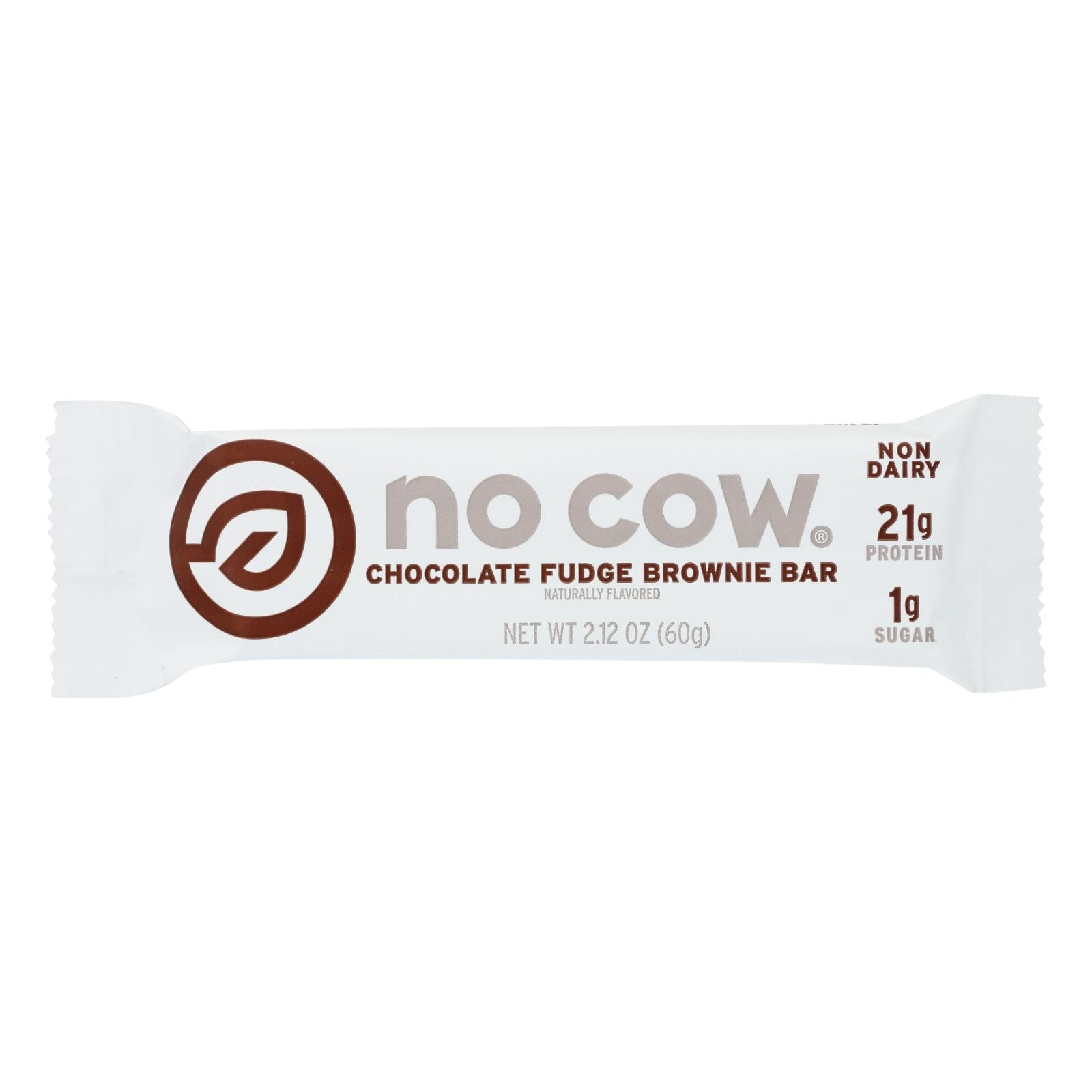 No Cow Bar, D's Natural No Cow Bar In Chocolate Fudge Brownie - Case of 12 - 2.12 OZ (Pack of 12)