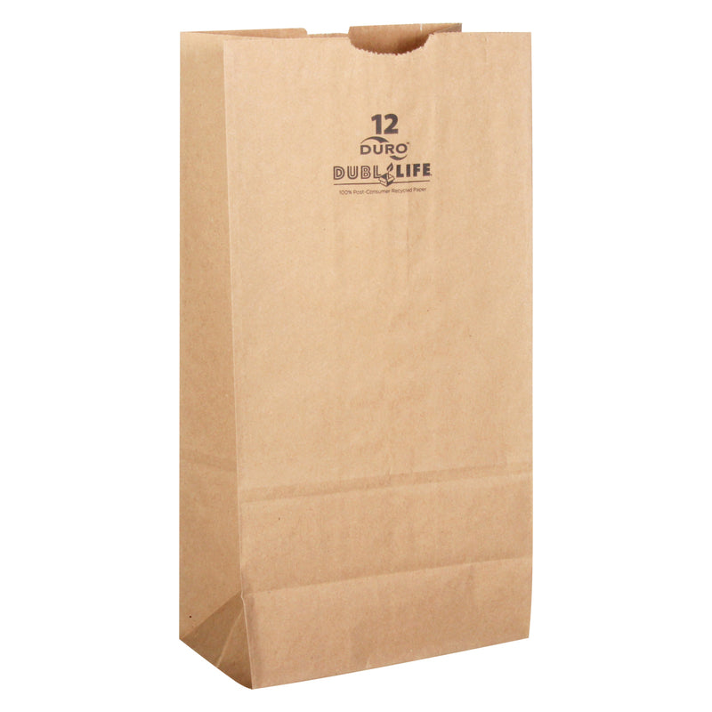 NOVOLEX BAGCRAFT INC, Dubl Life Paper Brown Shopping Bag Recycled 500 pk 7.125 in. H X 4.375 in. L X 13.6875 in. L