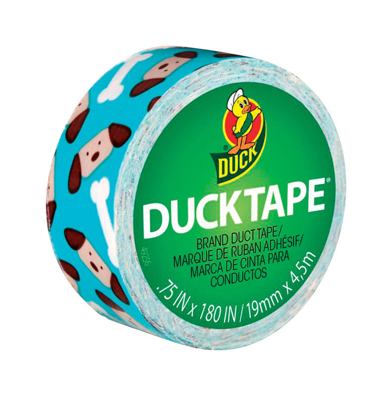 SHURTECH BRANDS LLC, Duck 0.75 in. W x 180 in. L Multicolore Dog and Bone Duct Tape (paquet de 6)