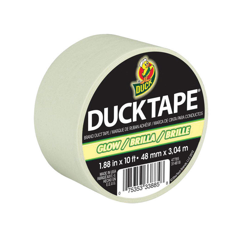 SHURTAPE TECHNOLOGIES LLC, Duck 1.88 in. W X 10 ft. L Green Glow Duct Tape