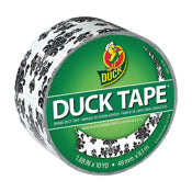 SHURTAPE TECHNOLOGIES LLC, Duck 1.88 in. W X 10 yd L Black/White Baroque Duct Tape