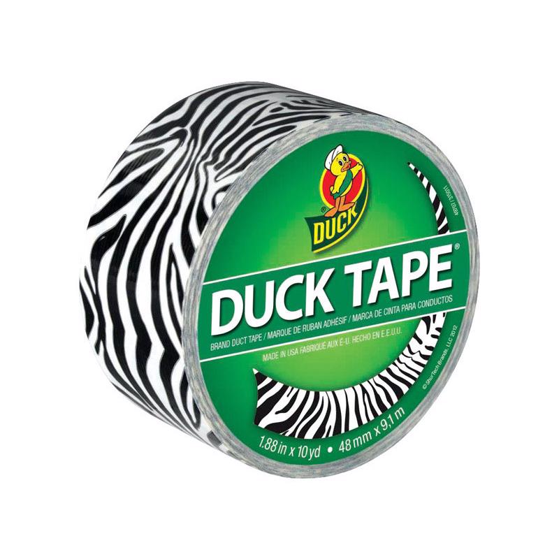 SHURTAPE TECHNOLOGIES LLC, Duck 1.88 in. W X 10 yd L Black/White Zig-Zag Zebra Duct Tape