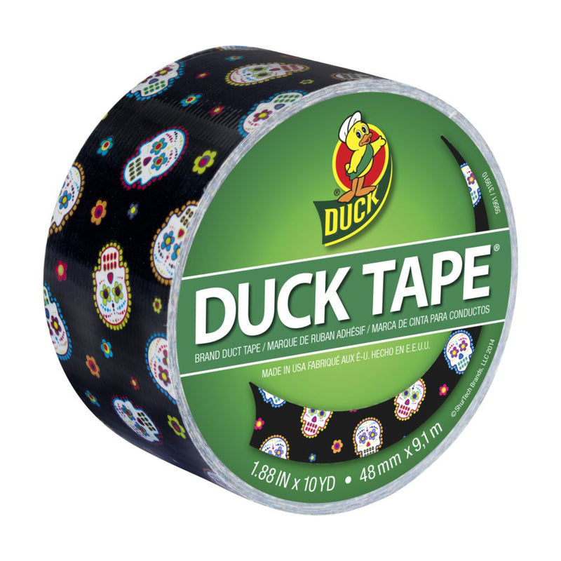 SHURTAPE TECHNOLOGIES LLC, Duck 1.88 in.   W X 10 yd L Multicolore Sugar Skulls Duct Tape