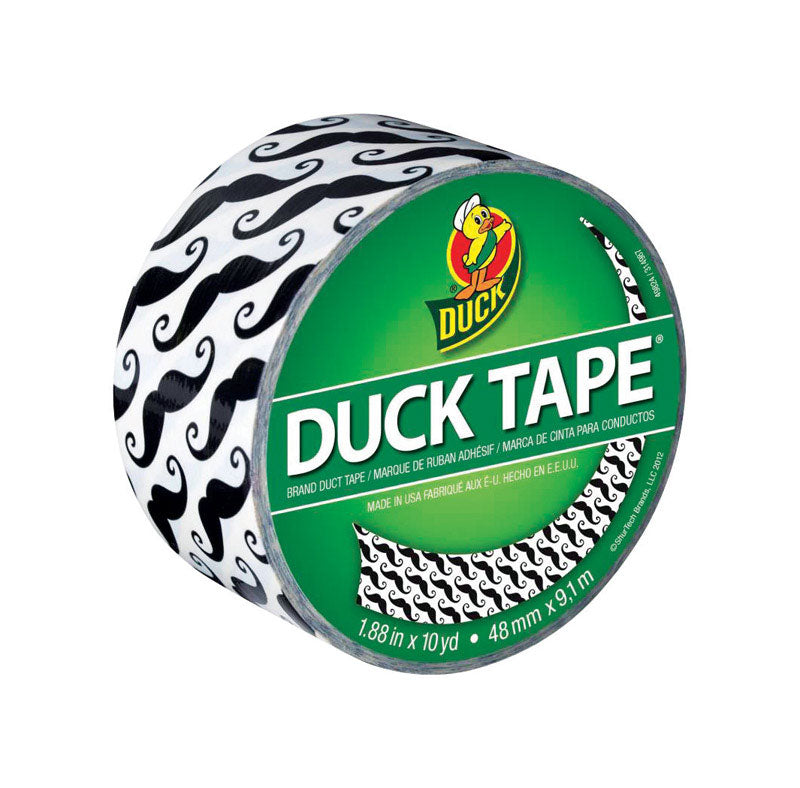 SHURTECH BRANDS LLC, Duck 1.88 in. W x 10 yd. L Multicolore Moustache Duct Tape