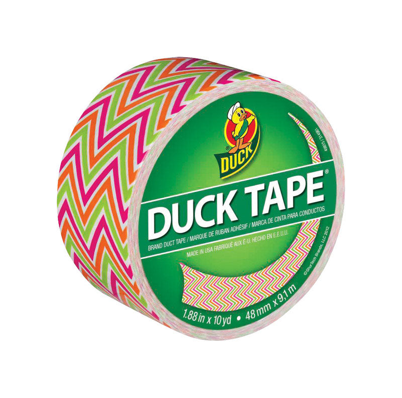 SHURTECH BRANDS LLC, Duck 1.88 in. W x 30 yd. L Multicolore Zig Zag Duct Tape