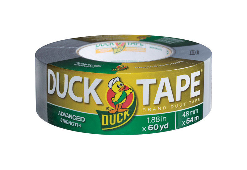 SHURTECH BRANDS LLC, Duck 1.88 in. W x 60 yd. L Gray Duct Tape