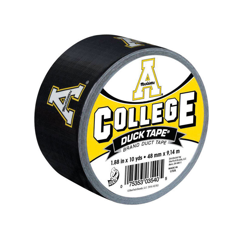 SHURTECH BRANDS LLC, Duck College Logo Duct Tape High Performance 10 Yd. Appalachian State