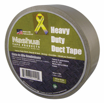 Nashua, Duct Tape, Olive Drab, 1.89-In. x 50-Yd. Rouleau