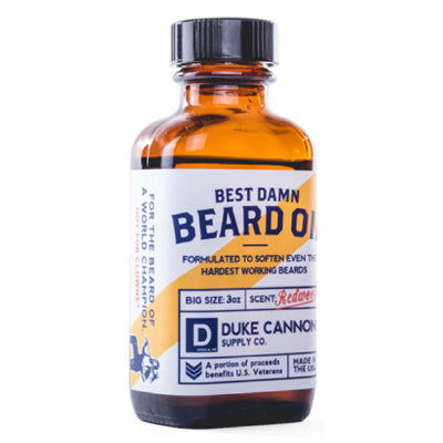 DUKE CANNON SUPPLY COMPANY LLC, Duke Cannon Best Damn Beard Oil 3 oz 1 pk (Pack de 6)