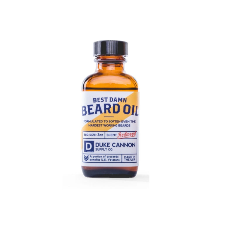 DUKE CANNON SUPPLY COMPANY LLC, Duke Cannon Best Damn Beard Oil 3 oz 1 pk (Pack de 6)