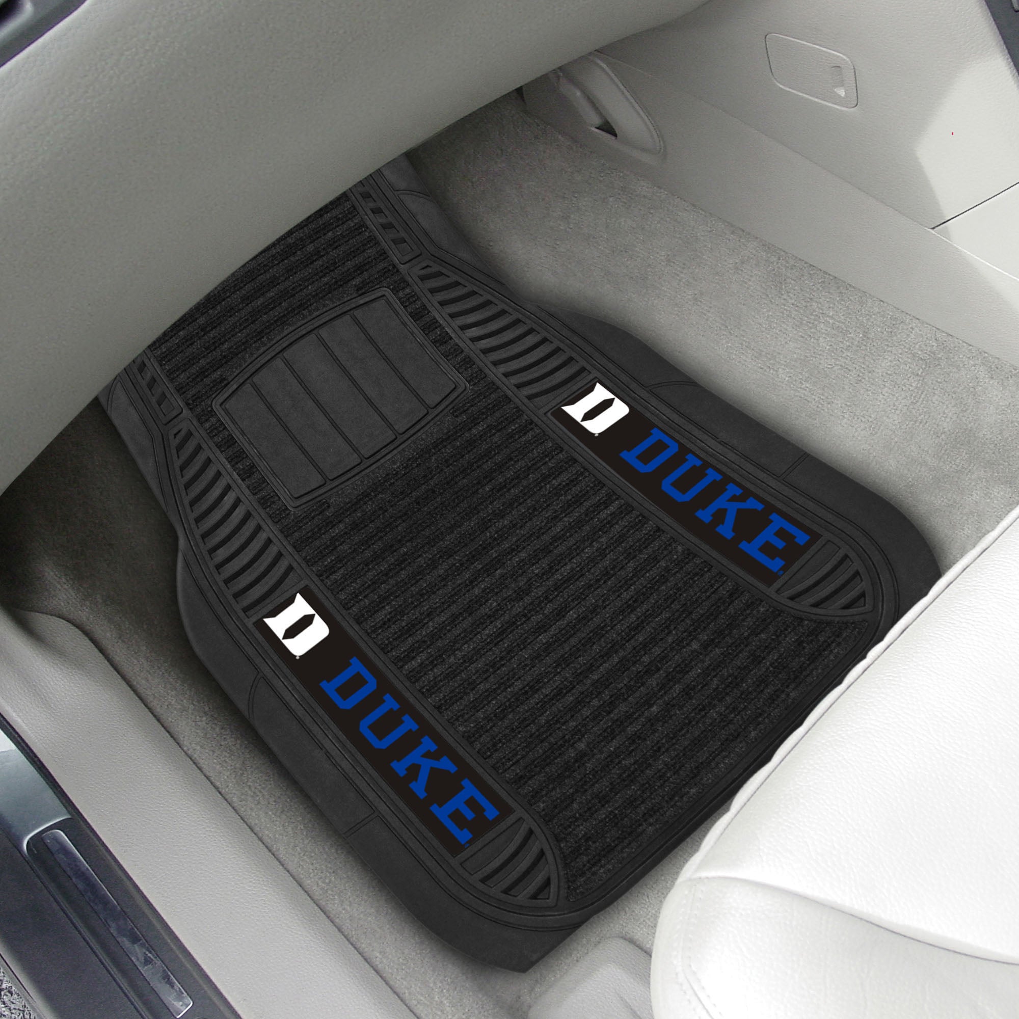 FANMATS, Duke University 2 Piece Deluxe Car Mat Set