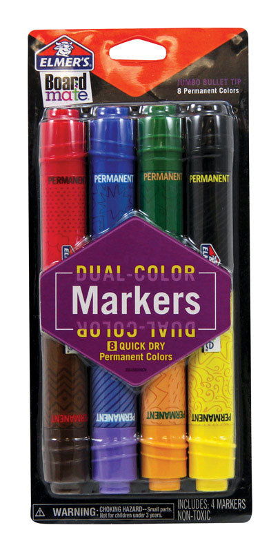 ELMERS PRODUCTS INC, Elmer's Boardmate Assorted Bullet Tip Permanent Marker 4 pk