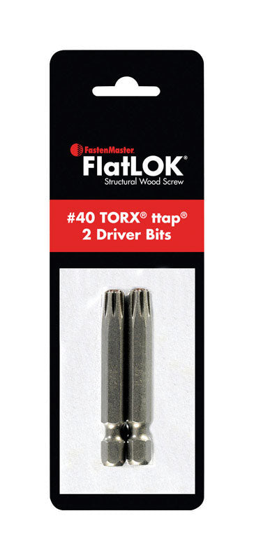 Fasten Master, FastenMaster FlatLOK Acier Torx Ttap 1/4 Dia. in. Dia. in. #40 x 2 L in.