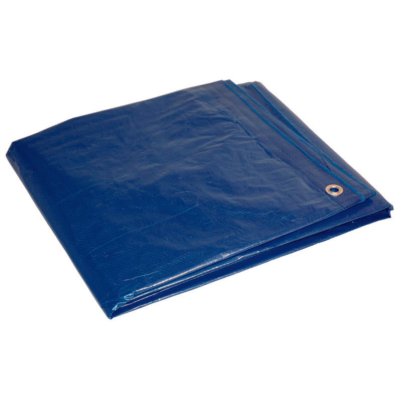 FOREMOST TARP CO, Foremost Dry Top 12 pi L X 24 pi L Bâche en polyéthylène à usage moyen Bleu