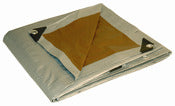 FOREMOST TARP CO, Foremost Dry Top Heavy Duty Polyethylene Reversible Tarp Brown/Silver (bâche réversible en polyéthylène très résistant)