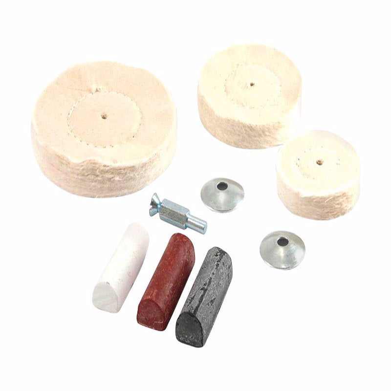 FORNEY INDUSTRIES INC, Forney Cotton Kit de polissage monté sur perceuse 7 pièces