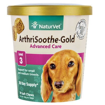 American Distribution & Mfg Co, Friandises pour chien, Arthrisoothe Gold Soft Chews, 70-Ct.