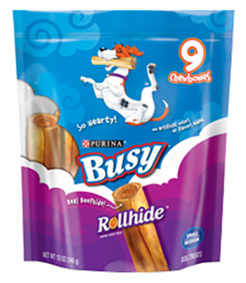 American Distribution & Mfg Co, Friandises pour chien, Busy Beef Rollhide, 4 oz.