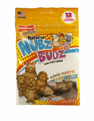 Nylabone Products, Friandises pour chien, Nubz Small Budz, 12-Pk.