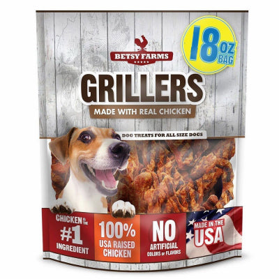 Betsy Farms, Friandises pour chiens, Grillers Chicken Jerky, 18-oz.