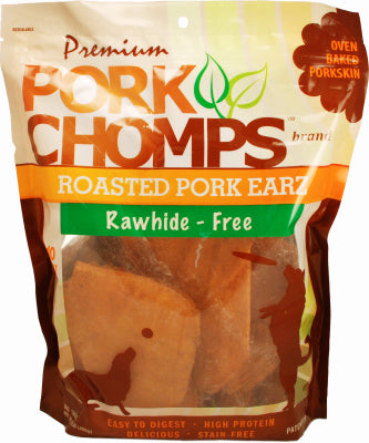 MORCEAUX DE PORC DE QUALITÉ SUPÉRIEURE, Friandises pour chiens, Premium Roasted Pork Earz, 10-Ct.