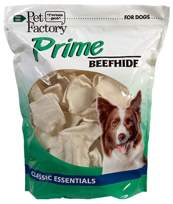 Pet Factory Inc, Friandises pour chiens, chips en peau de bœuf, 18-oz.