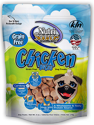 NutriSource, Friandises pour chiens, vrai poulet, 6-oz.