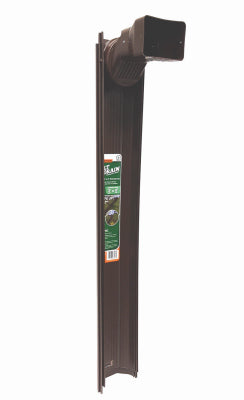 THERMWELL PRODUCTS CO INC, Frost King Tilt N' Drain 2 po H X 5,5 po L X 6 pi L Rallonge de descente de gouttière en vinyle brun W X 6 ft. L Brown Vinyl Downspout Extension