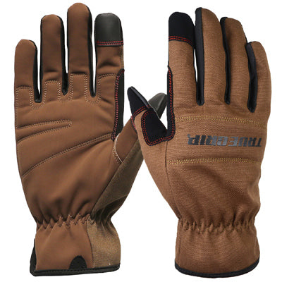 BIG TIME PRODUCTS LLC, Gants de travail intérieur/extérieur True Grip pour homme noir/marron M 1 paire