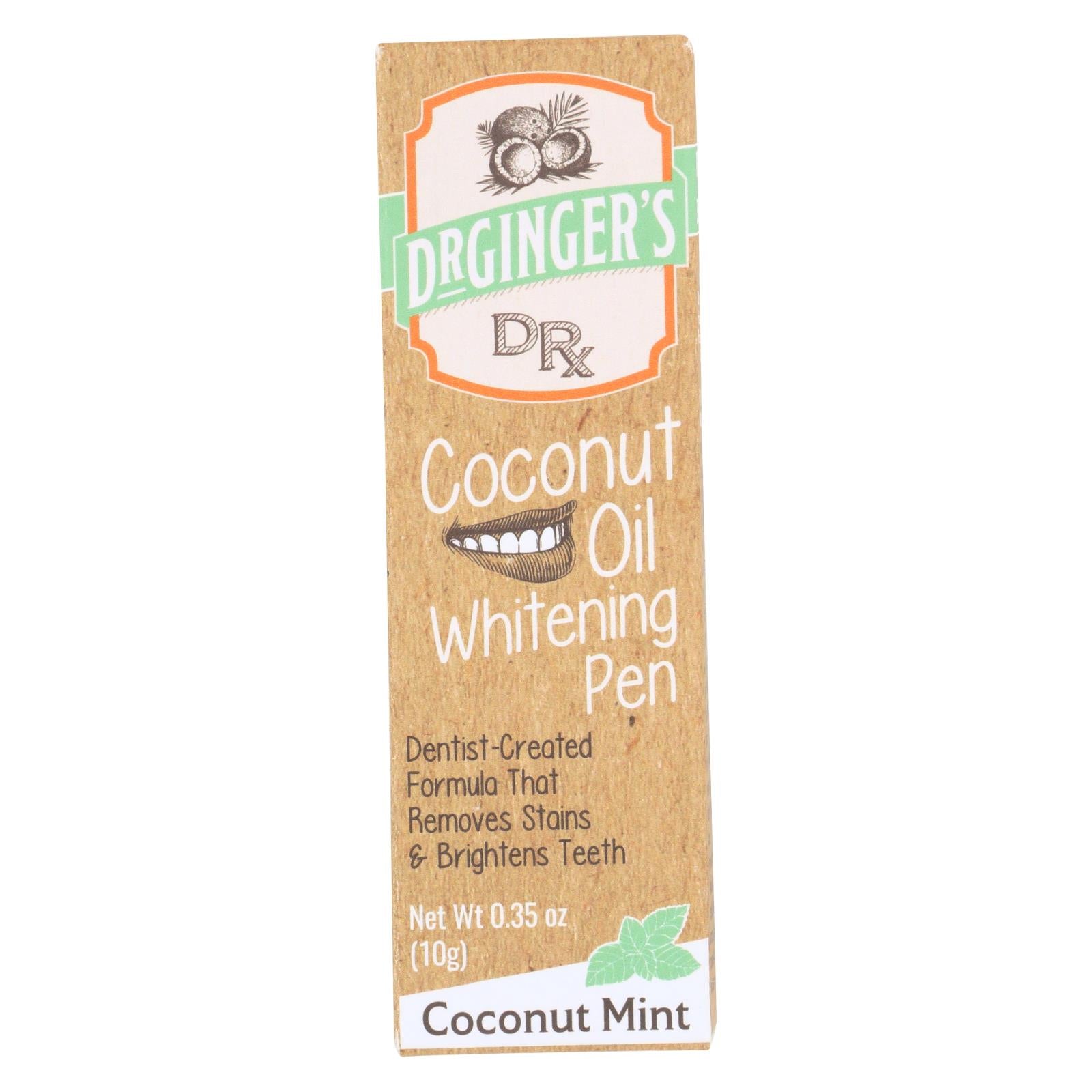 Dr. Ginger'S, Ginger's - Stylo blanchissant à l'huile de noix - .35 OZ