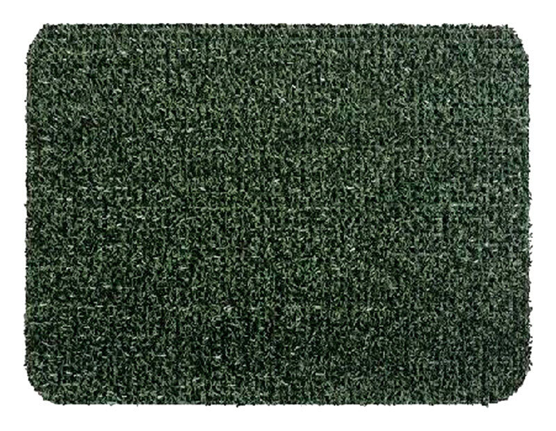 GRASSWORX LLC, GrassWorx Clean Machine 24 in. L X 18 po. W Green AstroTurf Door Mat