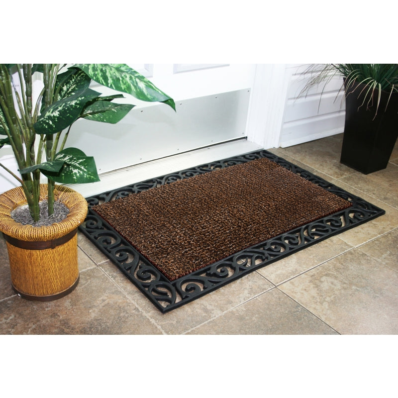 GRASSWORX LLC, GrassWorx Clean Machine 36 in. L X 24 po. W Brown Wrought Iron Tapis de porte AstroTurf