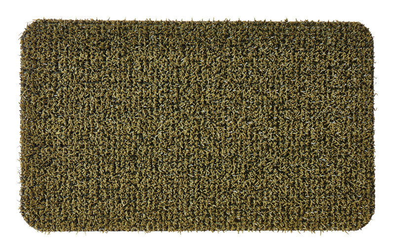 GRASSWORX LLC, GrassWorx Flair Medium 30 in. L X 18 po. W Urban Green AstroTurf Door Mat