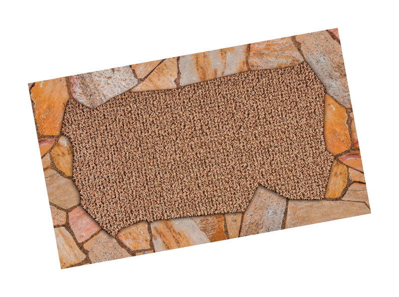 GRASSWORX LLC, GrassWorx Lancaster Jute 30 in. L X 18 po. W Brown AstroTurf Door Mat