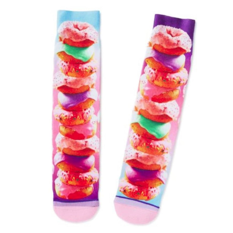 HALLMARK MARKETING COMPANY LLC, Hallmark Donuts Crew Socks Cotton 1 pk (Pack of 2)