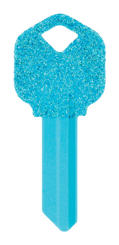 GROUPE HOLLANDAIS RSC, Hillman DIVA Blue Glitter House/Office Universal Key Blank à l'unité (Pack de 6).