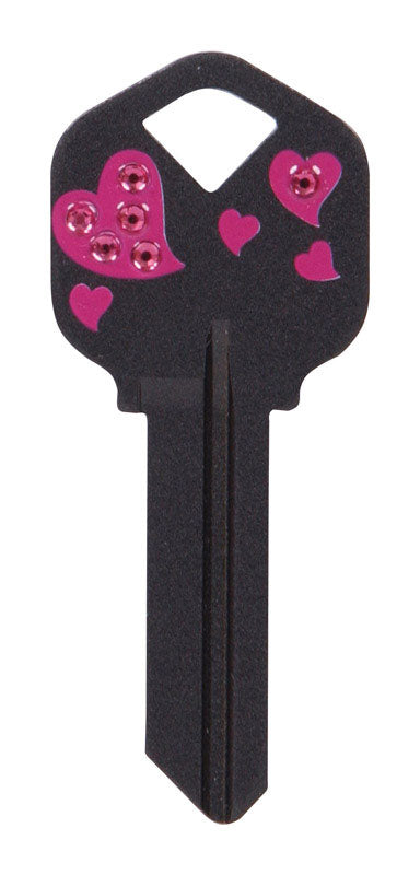 GROUPE RSC HILLMAN, Hillman DIVA Hearts House/Office Universal Key Blank Single (Pack of 6).