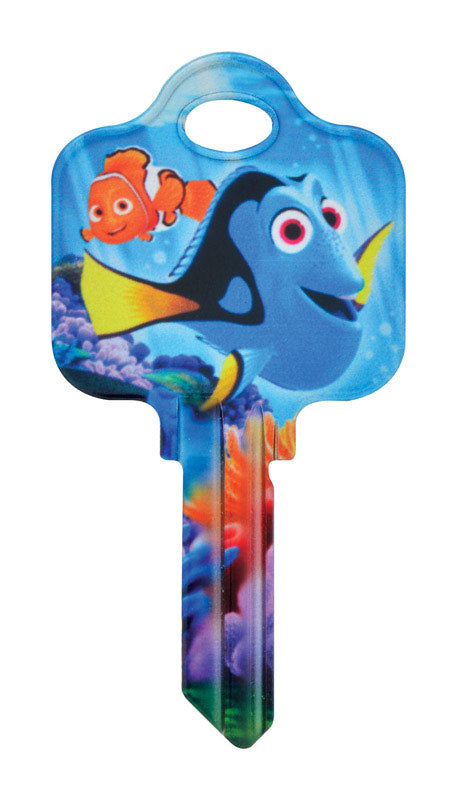 GROUPE HILLMAN RSC, Hillman Disney Dory House/Padlock Universal Key Blank Double (Pack de 5).