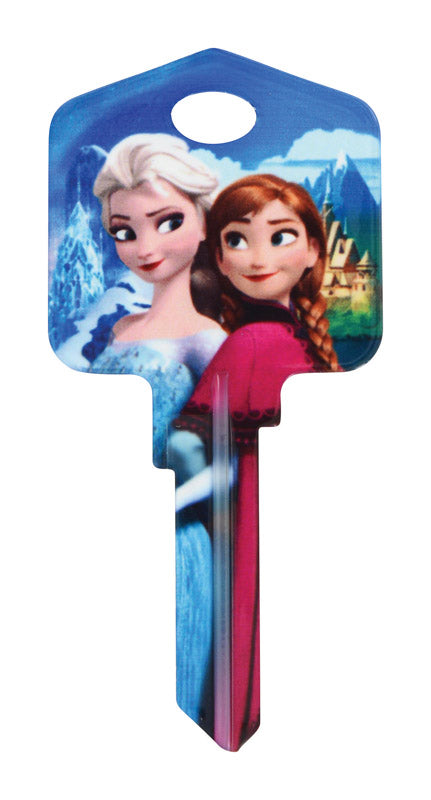 GROUPE HILLMAN RSC, Hillman Disney Frozen House/Padlock Universal Key Blank Single (Pack of 5).