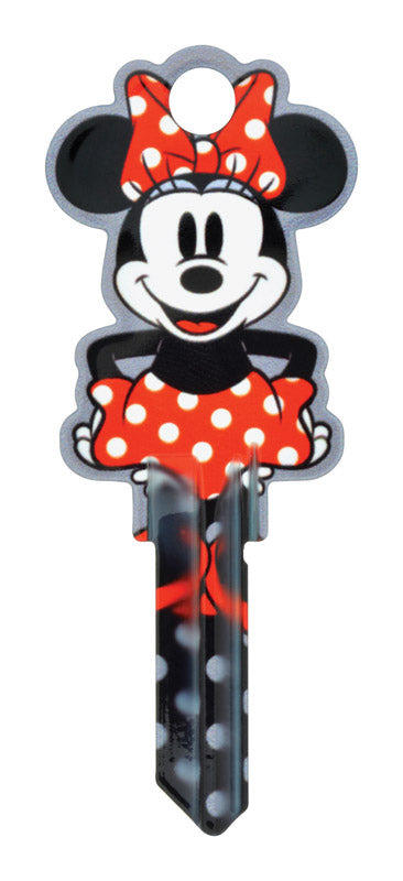 GROUPE HILLMAN RSC, Hillman Disney Minnie House/Padlock Universal Key Blank Double (Pack of 5).