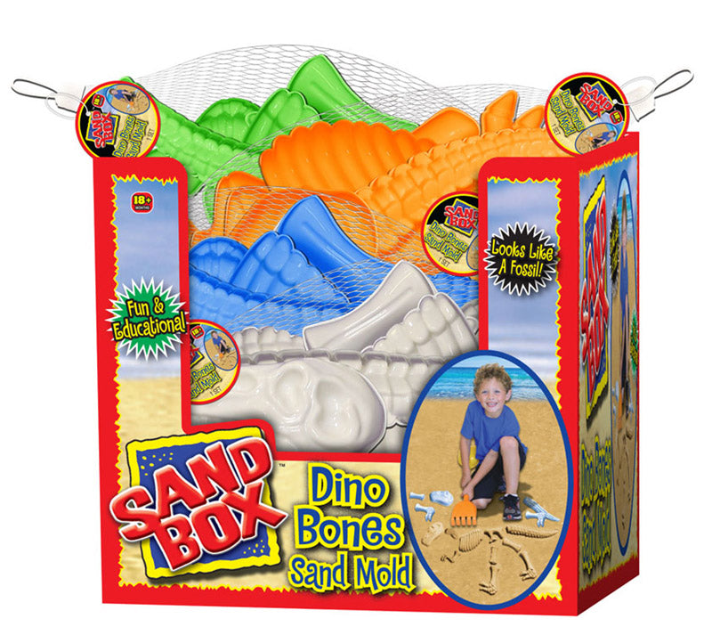 JA-RU INC, JA-RU Sand Box Plastique Os de Dinosaure Jouets de Sable (Lot de 12)