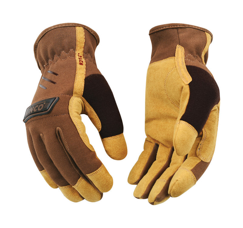 KINCO LLC, Kinco Hommes Gants de Conducteur pour l'Extérieur Marron L 1 paire