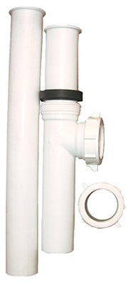 Larsen Supply Co., Kit de connexion pour l'élimination, plastique blanc, 1.5-In.