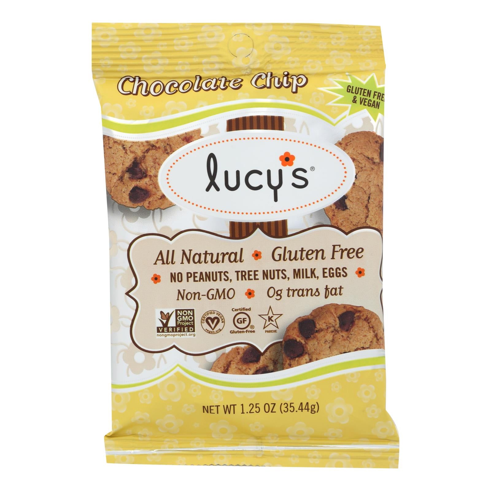 Dr. Lucy'S, Lucy's - Biscuits - Pépites de chocolat - Snack n' Go Packs - Caisse de 24 - 1.25 oz. (Paquet de 24)