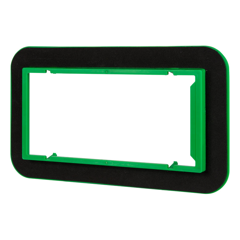 SOUTHWIRE VENTE AU DÉTAIL, Madison Electric Draft Seal Rectangle PVC Draft Seal Kit Noir/Vert