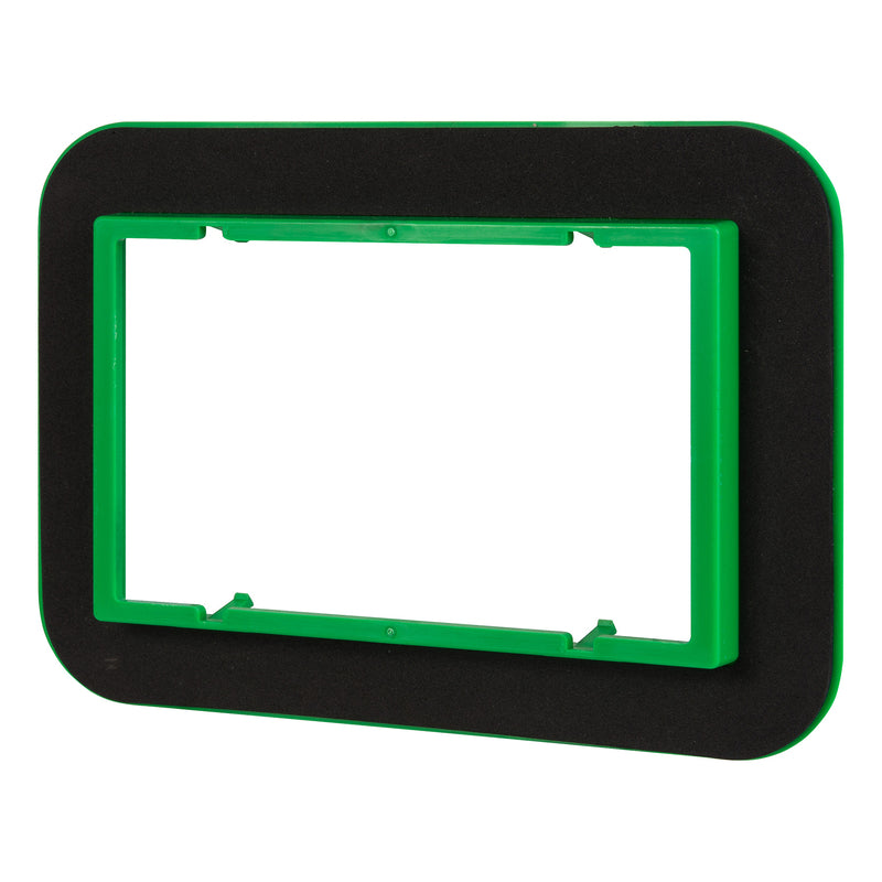 VENTES AU DÉTAIL DE SOUTHWIRE, Madison Electric Draft Seal Rectangle PVC Draft Seal Kit Noir/Vert