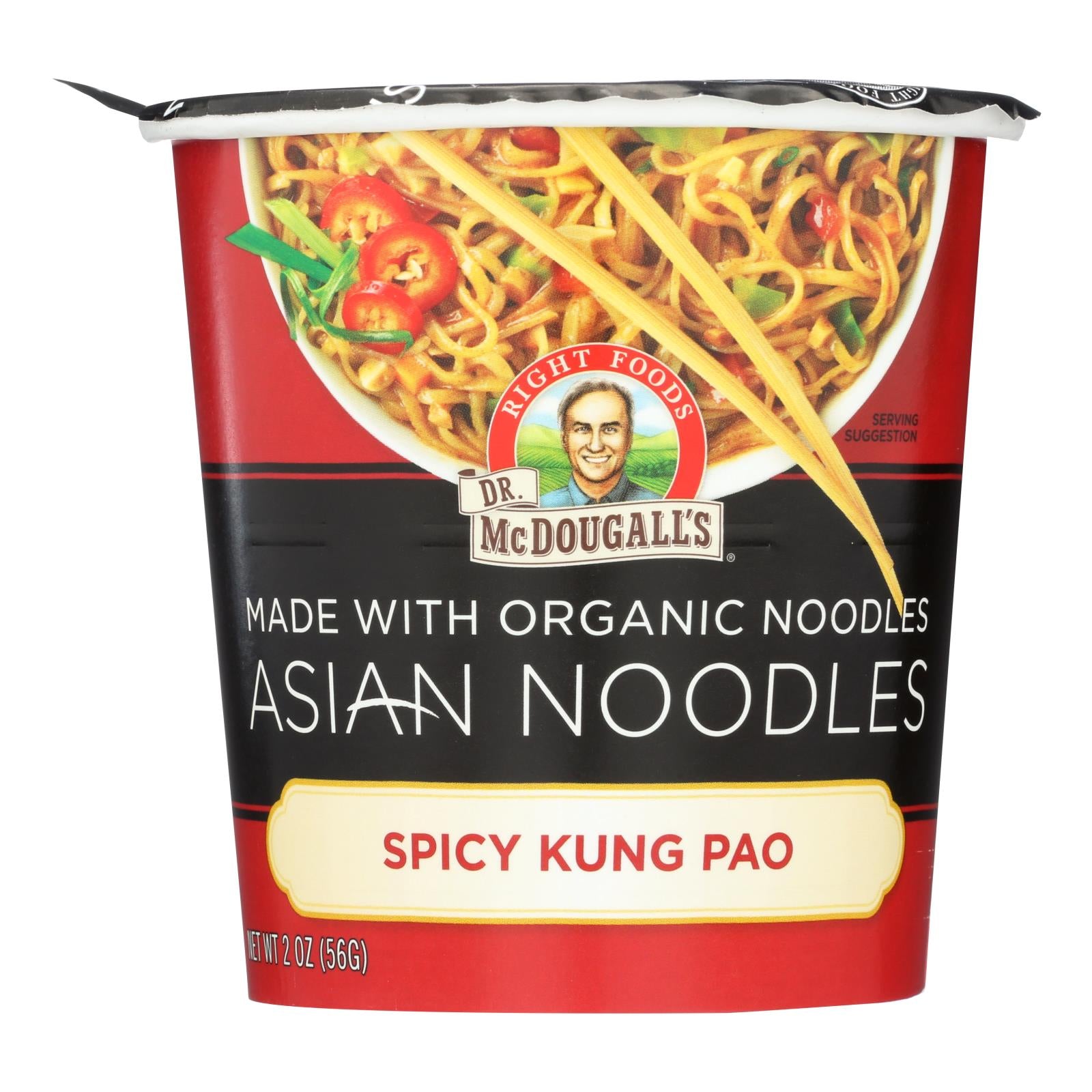 Dr. Mcdougall'S, Mcdougall's Asian Noodle Soup, Spicy Kung-Pao - Caisse de 6 - 2 OZ