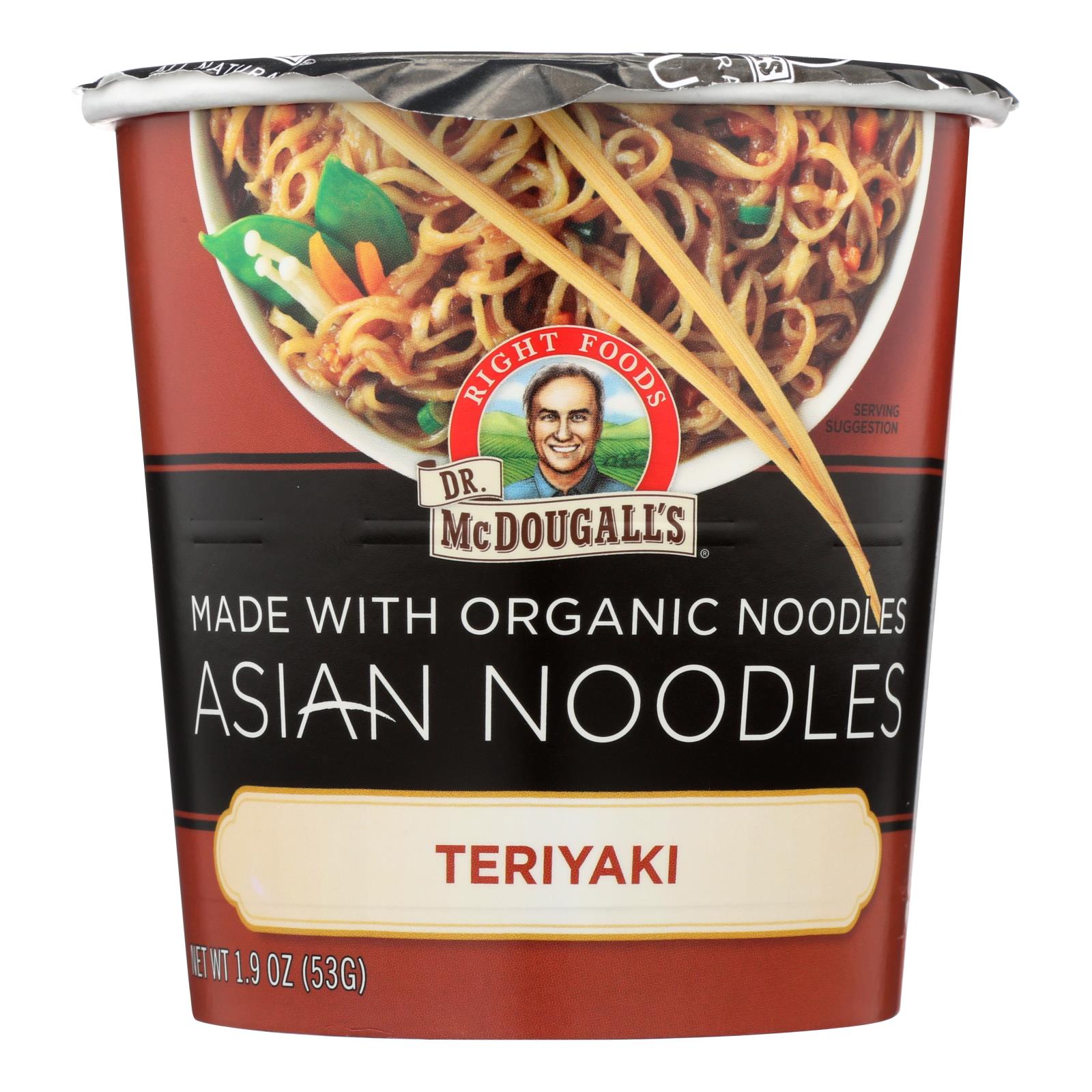 Dr. Mcdougall'S, Mcdougall's Soupe asiatique aux nouilles, Teriyaki - Caisse de 6 - 1.9 OZ