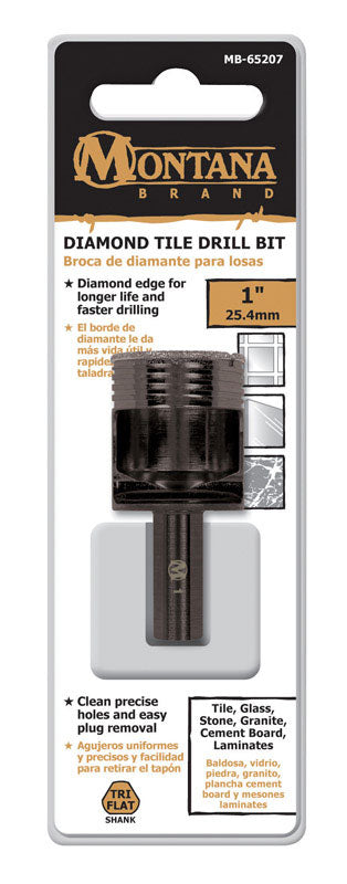 ROCKY MOUNTAIN TWIST, Montana Brand 1 in. Alloy Steel Drill Bit 3-Flat Shank 1 pc